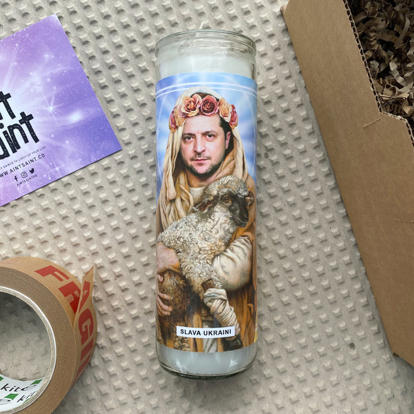 Saint Volodymyr Zelensky | Ukraine Prayer Candle