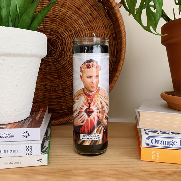 Saint Bruce Willis Prayer Candle