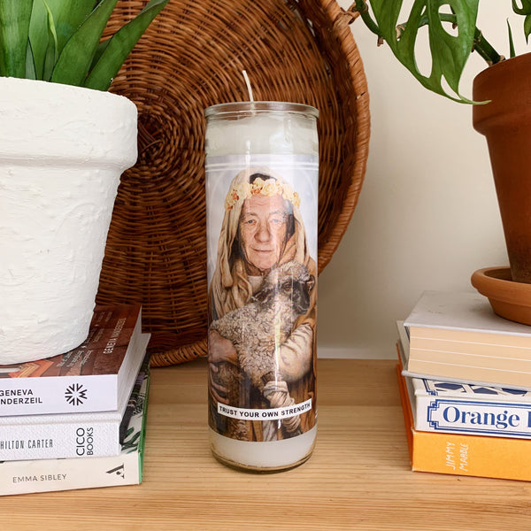 Saint Sir Ian McKellen Prayer Candle