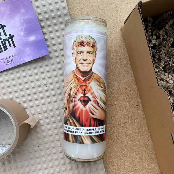 Saint Anthony Bourdain Prayer Candle