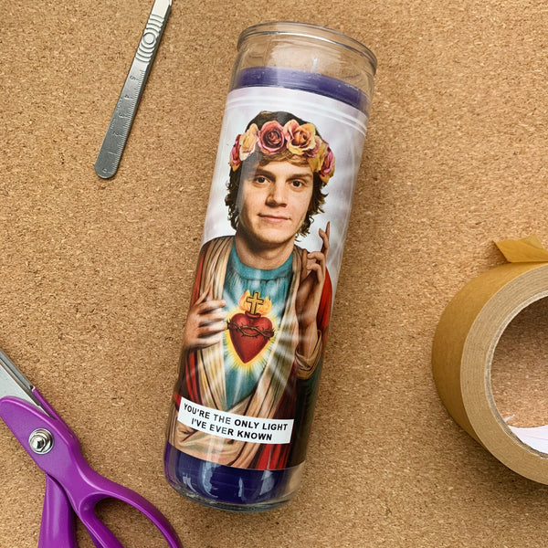 Saint Evan Peters | Tate Langdon | American Horror Story Prayer Candle