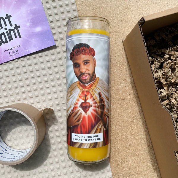 Saint Jason Derulo Prayer Candle