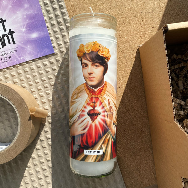 Saint Paul McCartney Prayer Candle