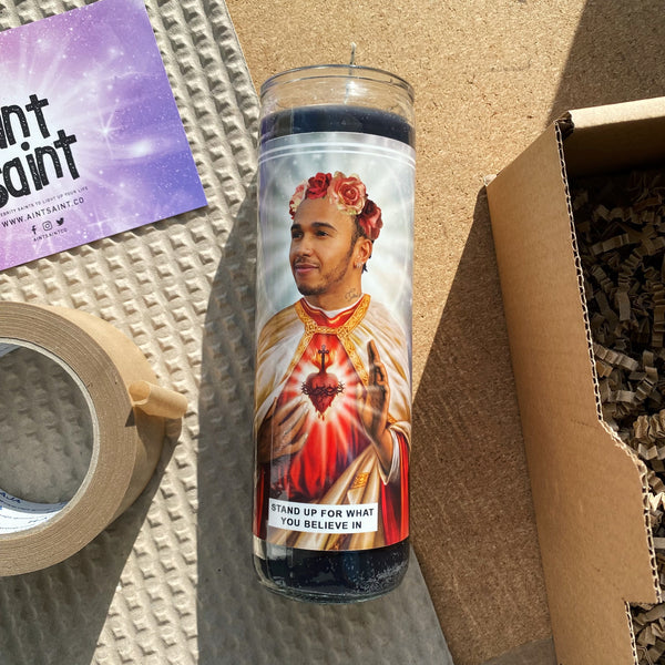 Saint Lewis Hamilton | Formula One Prayer Candle