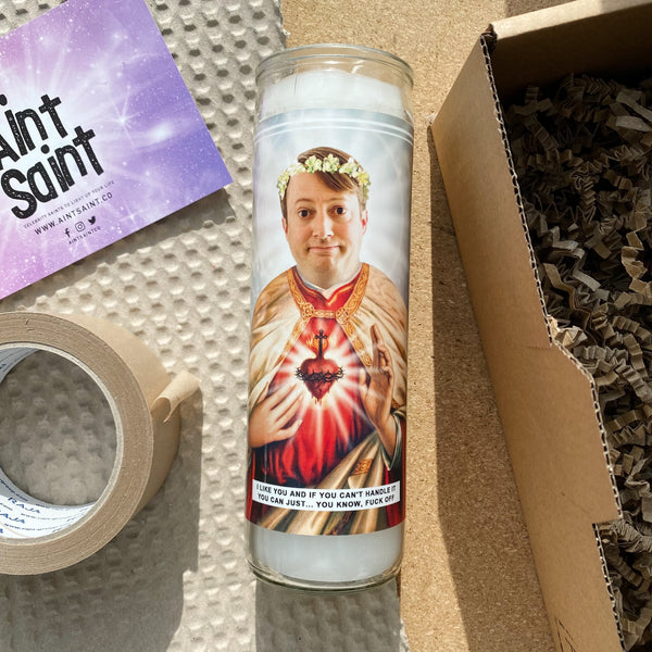 Saint David Mitchell | Mark Corrigan | Peep Show Prayer Candle