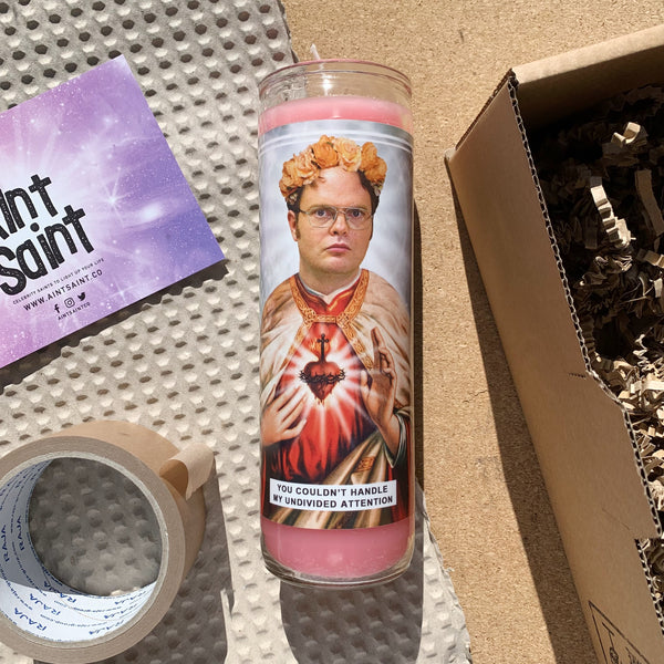 Saint Dwight Schrute | Rainn Wilson | The Office Prayer Candle