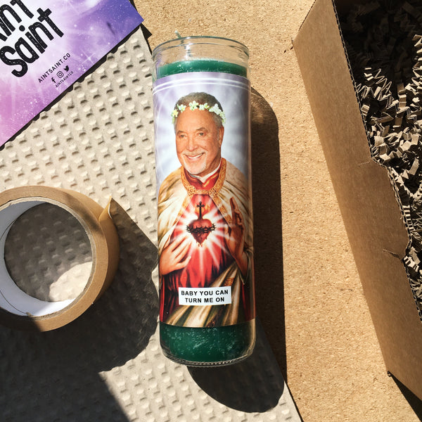 Saint Sir Tom Jones Prayer Candle