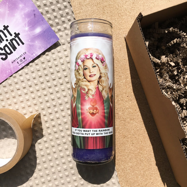 Saint Dolly Prayer Candle