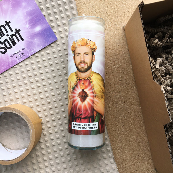 Saint Chris Evans Prayer Candle