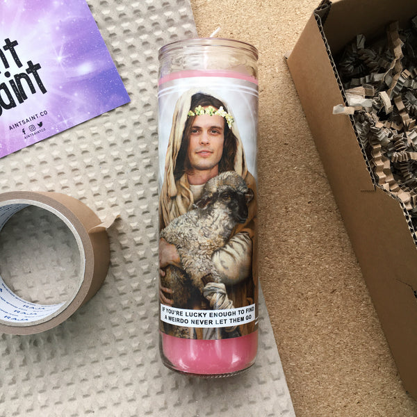 Saint Matthew Gray Gubler Prayer Candle