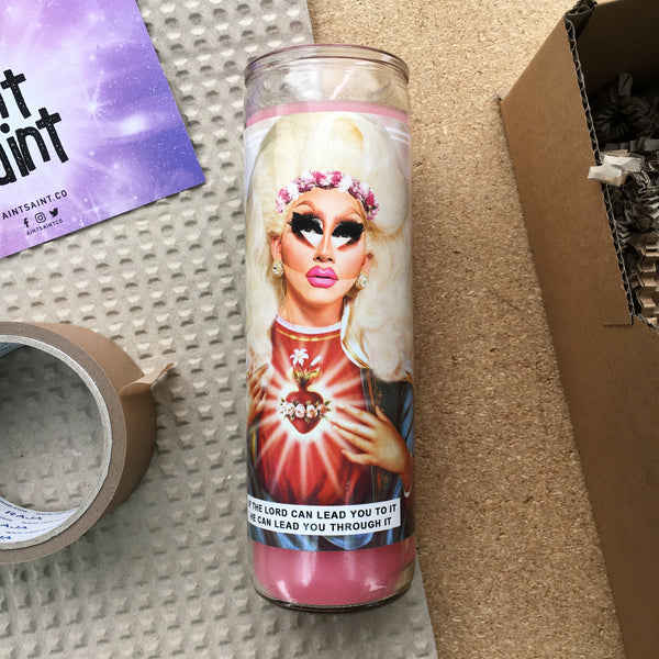 Saint Trixie Mattel Prayer Candle