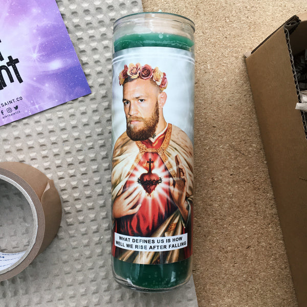 Saint Conor McGregor Prayer Candle