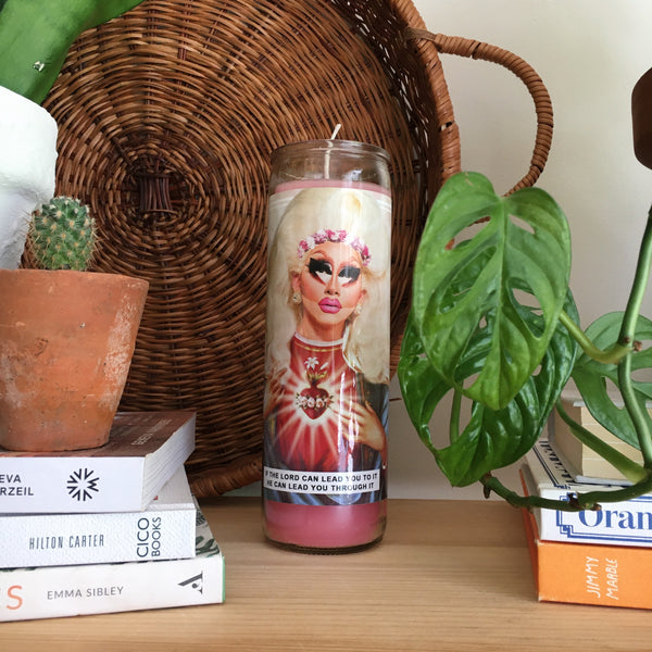 Saint Trixie Mattel Prayer Candle