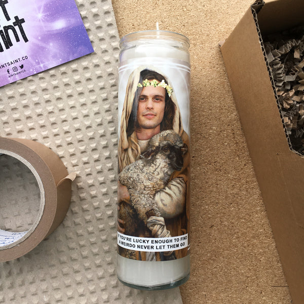 Saint Matthew Gray Gubler Prayer Candle