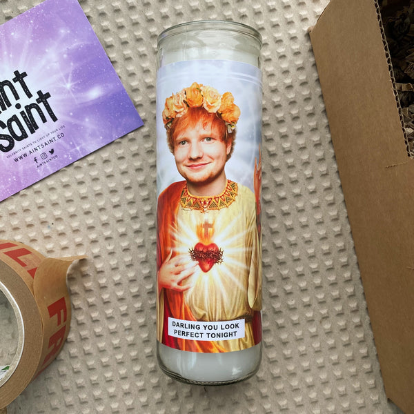 Saint Ed Sheeran Prayer Candle