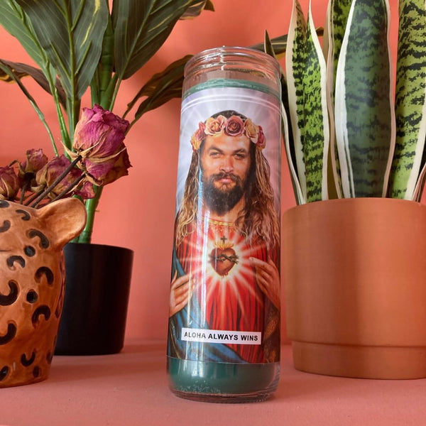 Saint Jason Momoa Prayer Candle