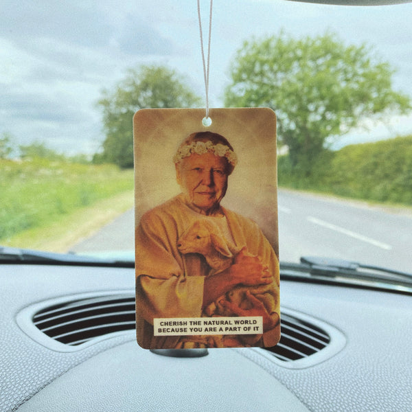 Saint David Attenborough Heaven Scent Car Air Freshener