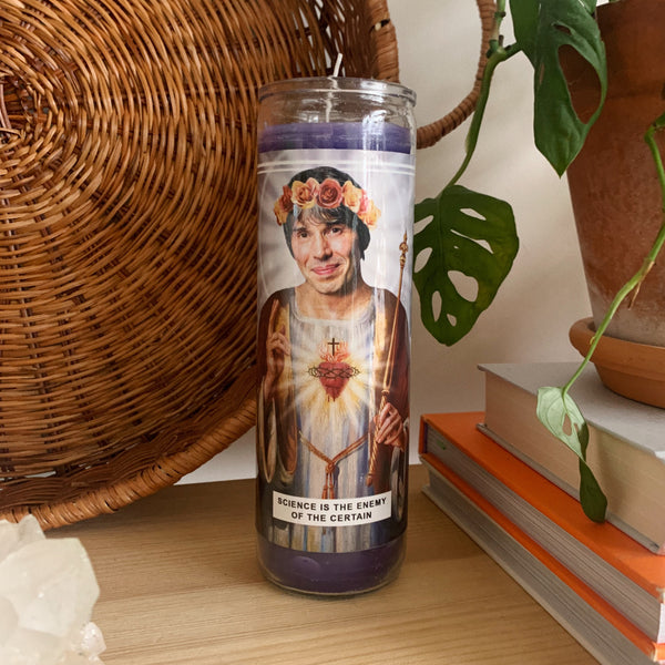 Saint Professor Brian Cox Prayer Candle