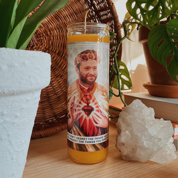 Saint Hugh Jackman Prayer Candle