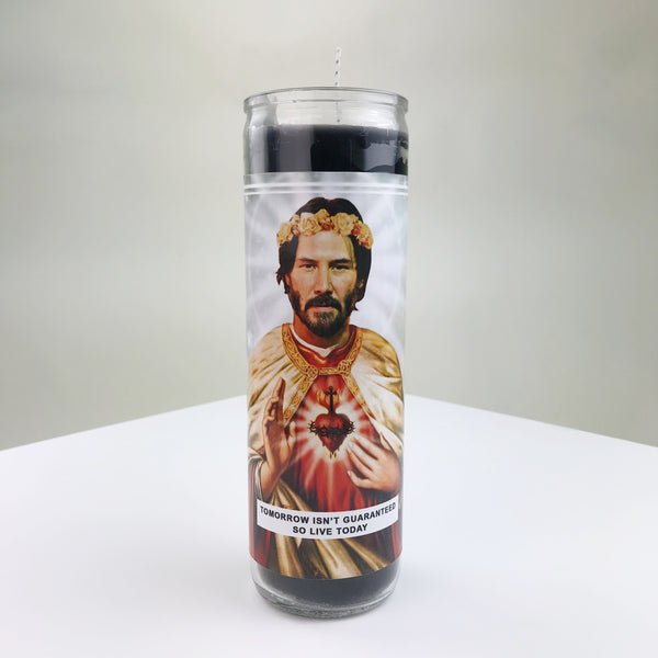 Saint Keanu Reeves Prayer Candle