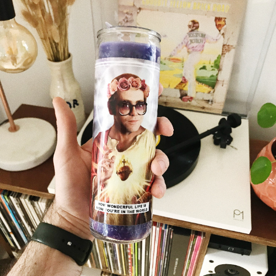 Saint Elton John Prayer Candle