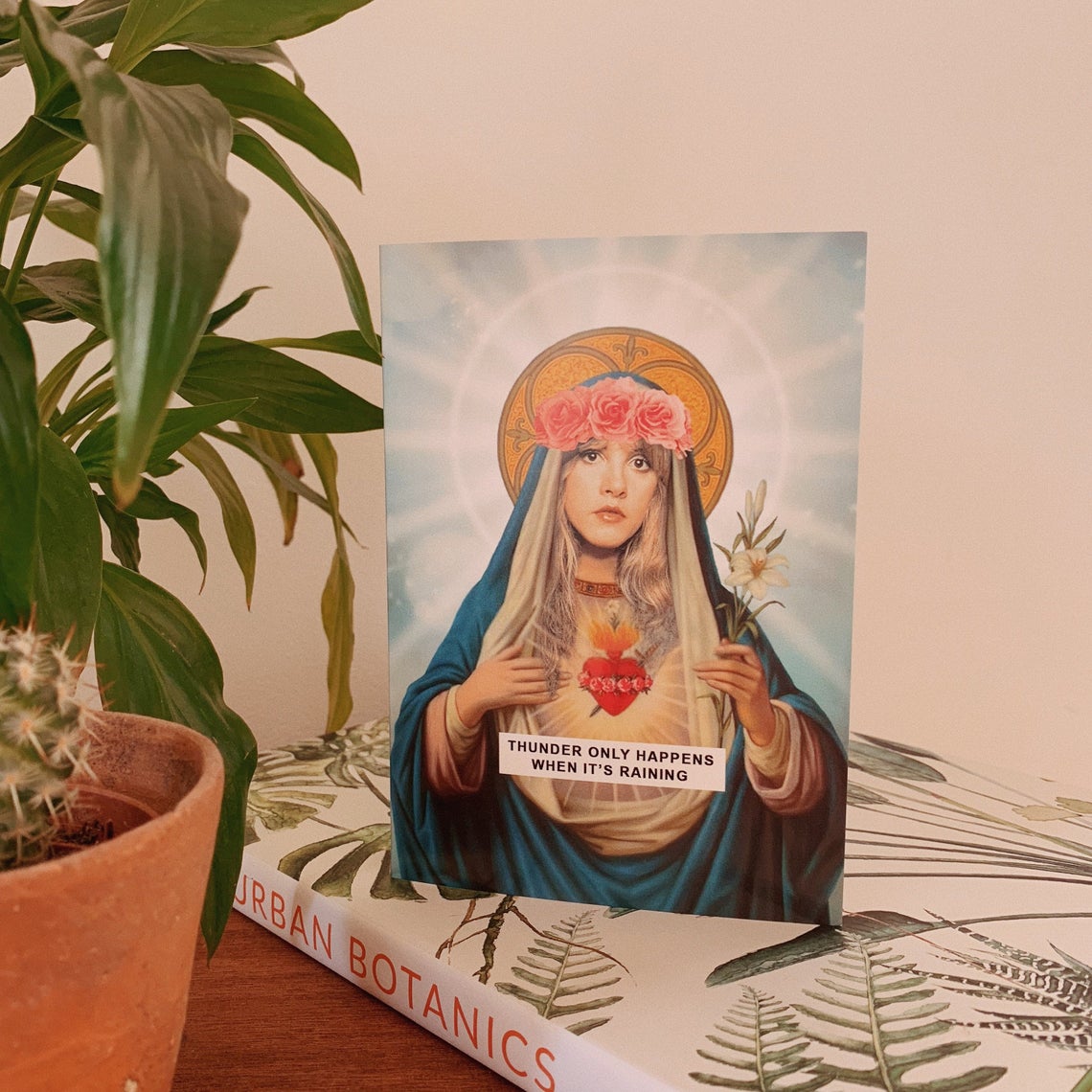 Saint Stevie Nicks | Fleetwood Mac Greetings Card