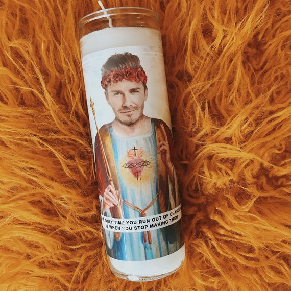 Saint David Beckham Prayer Candle