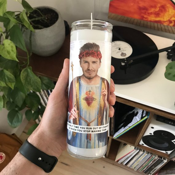 Saint David Beckham Prayer Candle