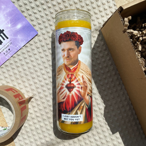 Saint Michael Bublé Prayer Candle