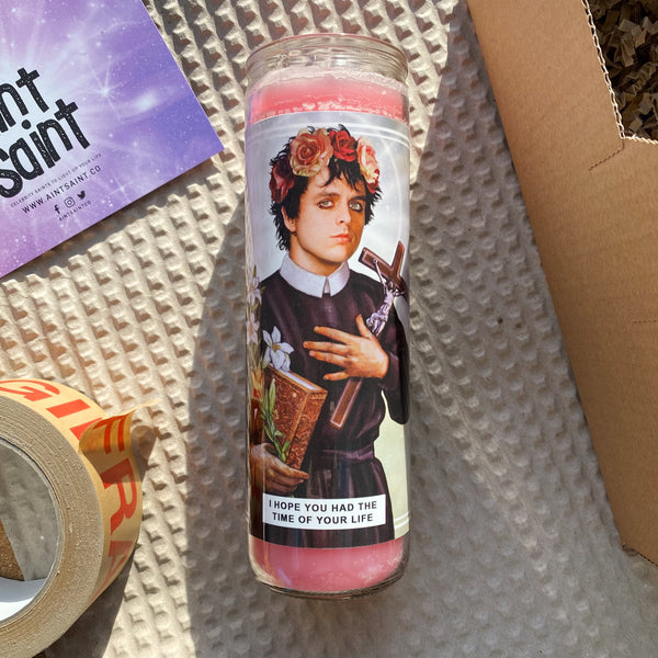 Saint Billie Joe Armstrong | Green Day Prayer Candle