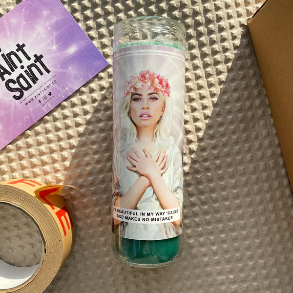 Saint Gaga | Lady Gaga Prayer Candle