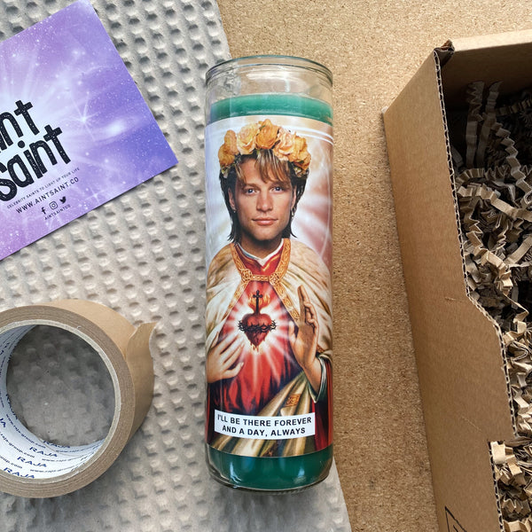 Saint Jon Bon Jovi Prayer Candle