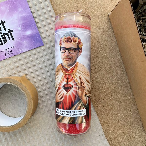 Saint Jeff Goldblum Prayer Candle