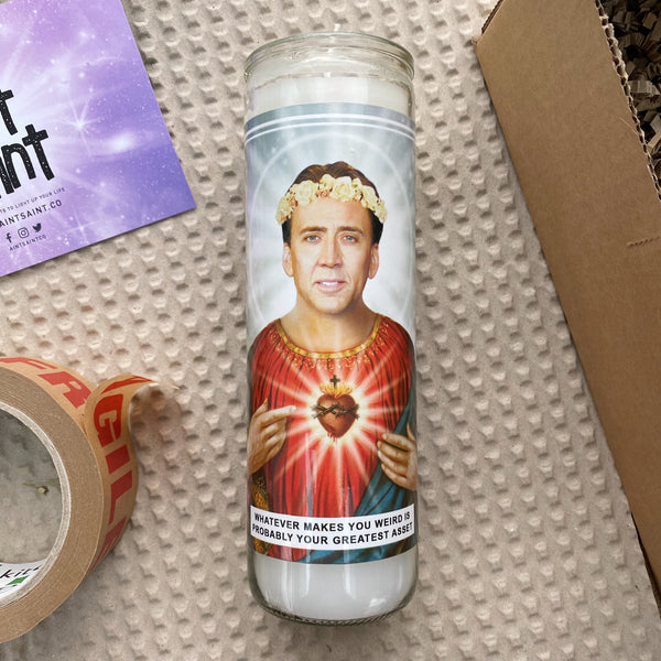 Saint Nicolas Cage Prayer Candle