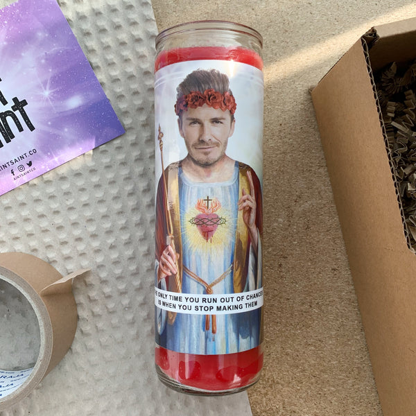 Saint David Beckham Prayer Candle