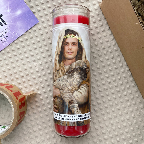 Saint Matthew Gray Gubler Prayer Candle