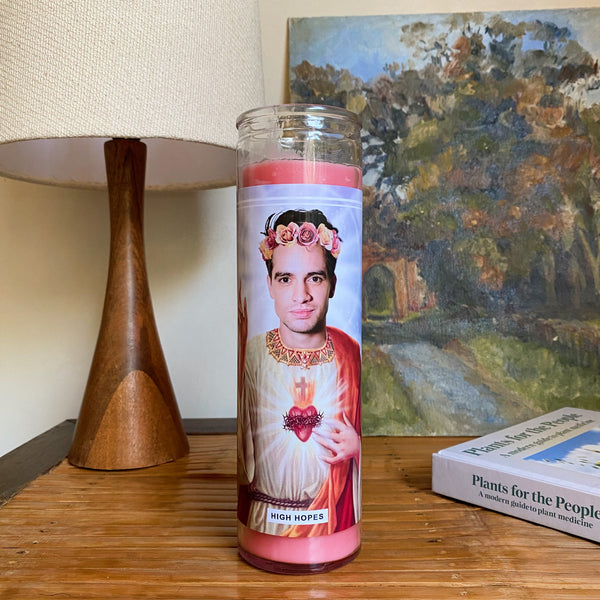 Saint Brendon Urie | Panic At The Disco Prayer Candle