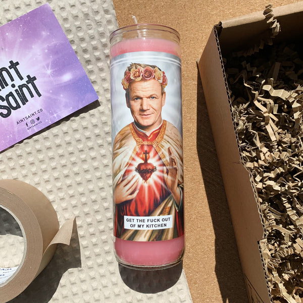 Saint Gordon Ramsay Prayer Candle