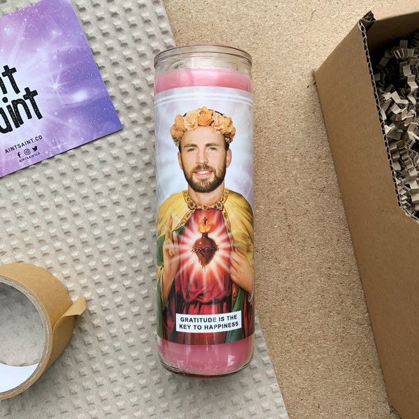 Saint Chris Evans Prayer Candle