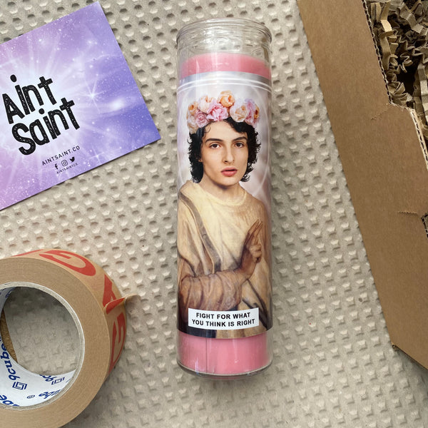 Saint Finn Wolfhard Prayer Candle