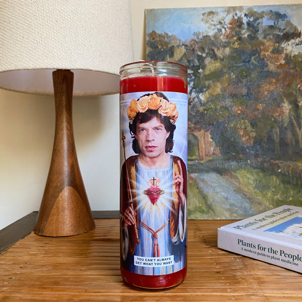 Saint Mick Jagger Prayer Candle