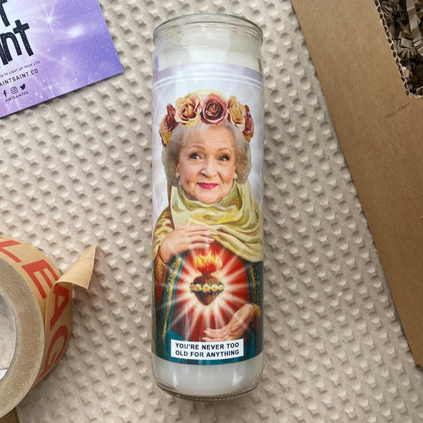Saint Betty White | Rose Nylund | Golden Girls Prayer Candle