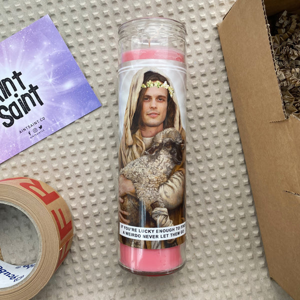 Saint Matthew Gray Gubler Prayer Candle