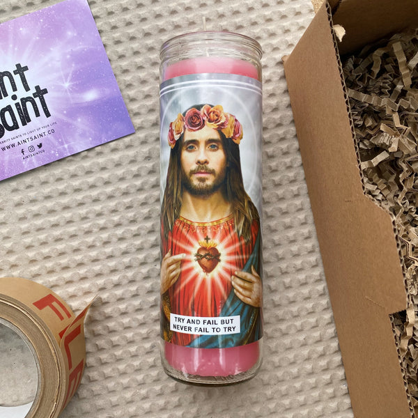 Saint Jared Leto Prayer Candle