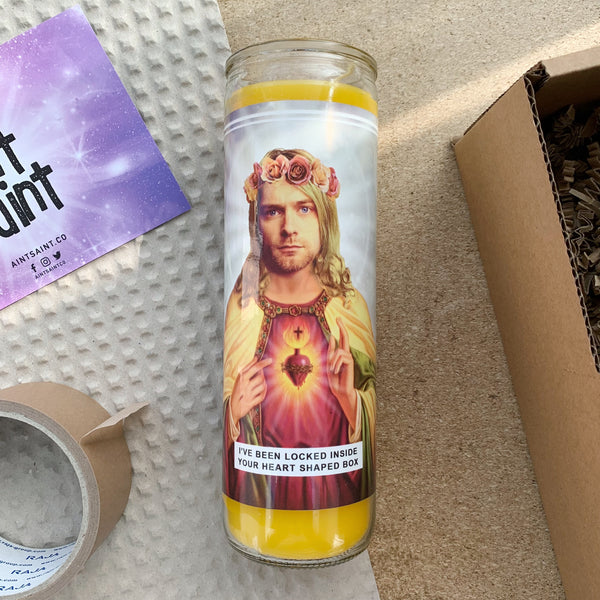 Saint Kurt Cobain Prayer Candle