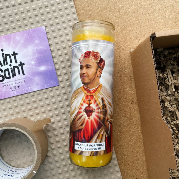 Saint Lewis Hamilton | Formula One Prayer Candle