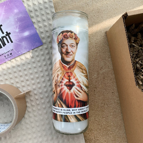 Saint Stephen Fry Prayer Candle