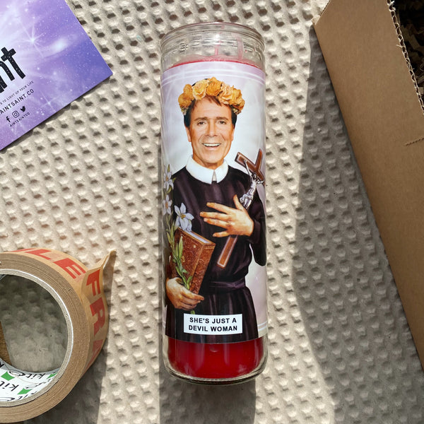 Saint Sir Cliff Richard Prayer Candle