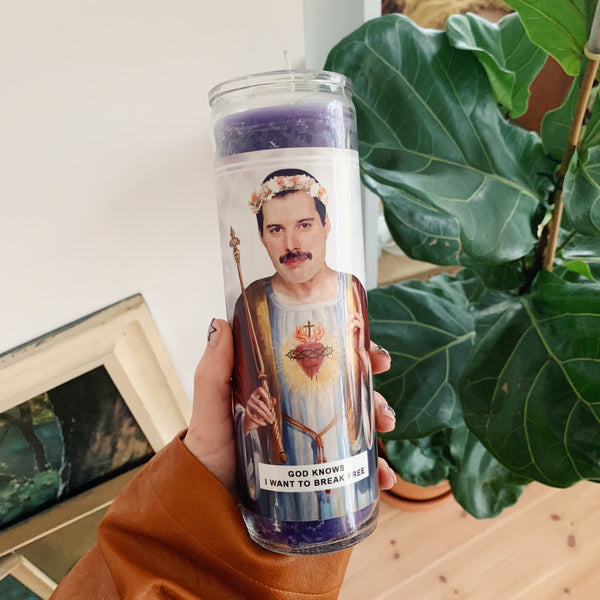 Saint Freddie Mercury Prayer Candle