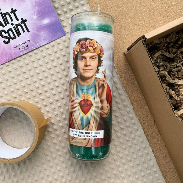 Saint Evan Peters | Tate Langdon | American Horror Story Prayer Candle
